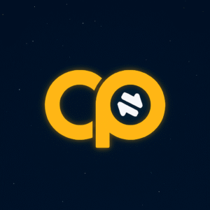 CP menjacnica - logo na pozadini