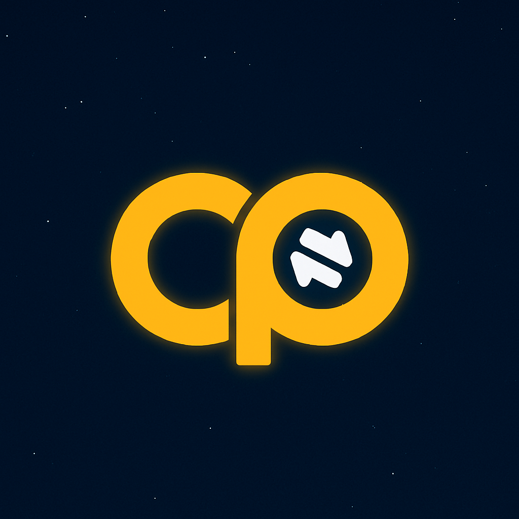 CP menjacnica - logo na pozadini